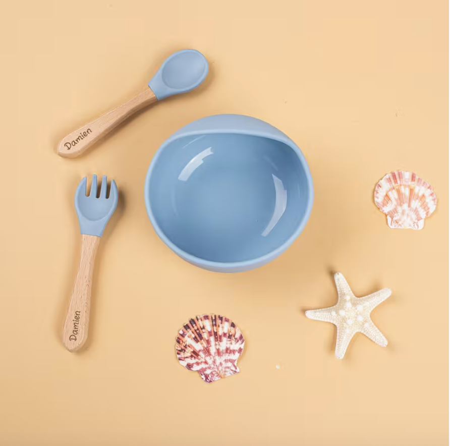 3 Piece Personalised Toddler Feeding Set