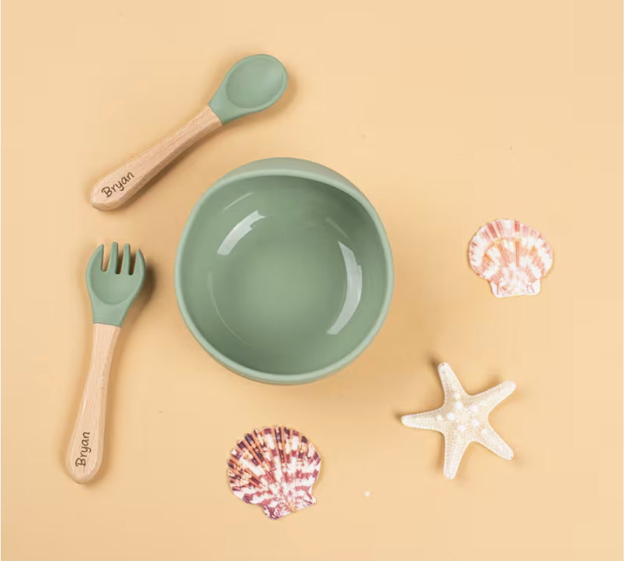 3 Piece Personalised Toddler Feeding Set