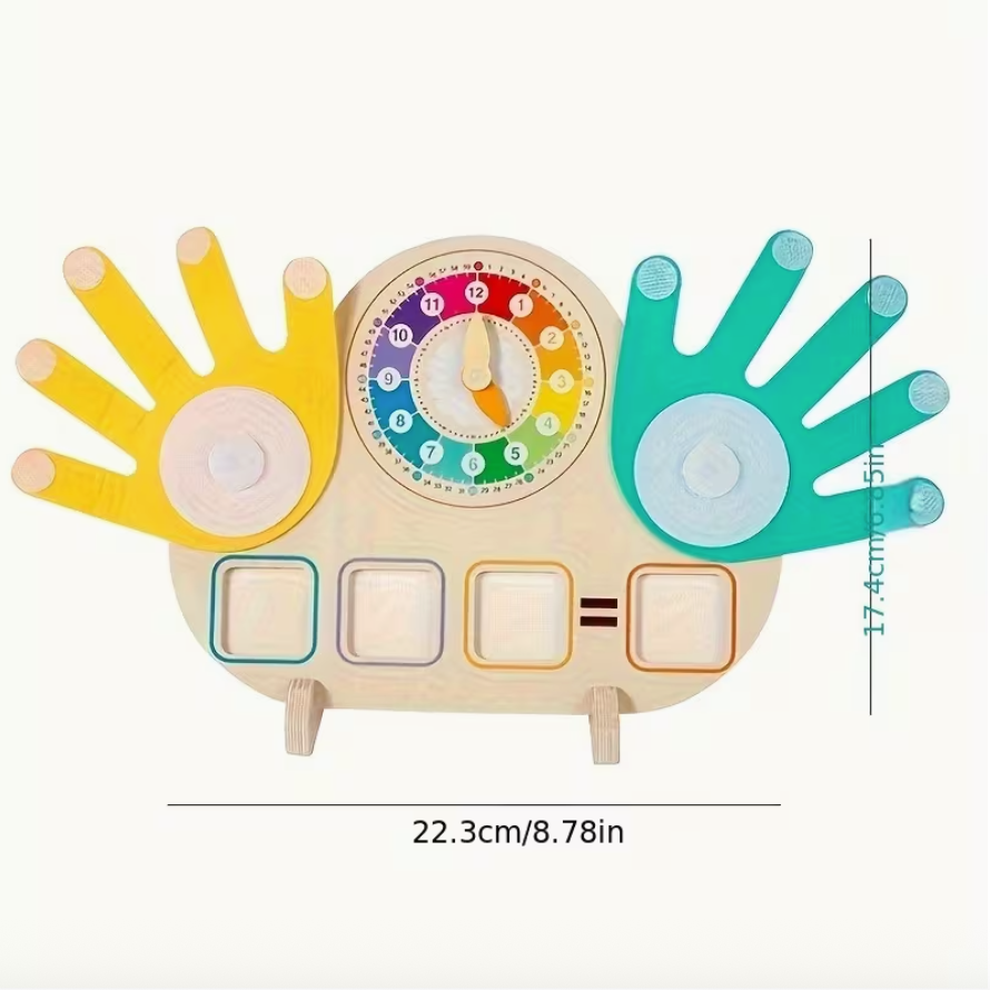 Learning Math with Wooden Clock Hands