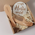 Personalised Beechwood Children's Comb and Brush Gift Set