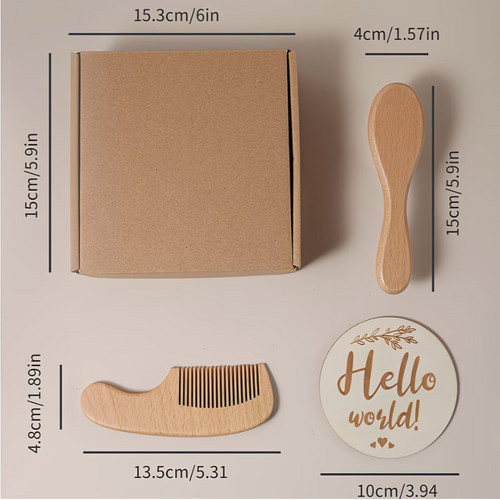 Personalised Baby Comb & Brush Gift Set